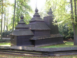 Orthodox church in the park