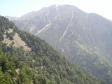 View near the entrance to Samaria Gorge
