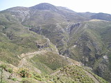 Mountains at middle south Crete