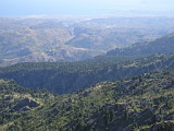 View from Lefka Ori mountains towards Chania