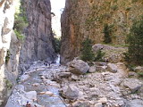 Approaching the narrowest part of Samaria Gorge