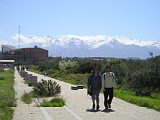 View at Lefka Ori from Polytechnio Campus in Chania