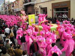 One of the dancing group in Rethymno carneval