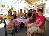 Having lunch and fun in Lasithi Plateau
