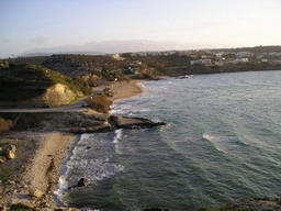 View at the Kalathas beach