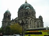 The Dome and a sightseeing bus in Berlin